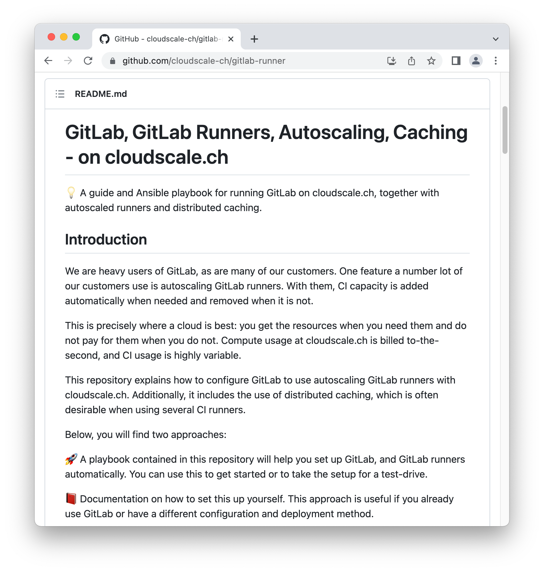 Setting up GitLab runners in the cloud via Ansible playbook or manually.